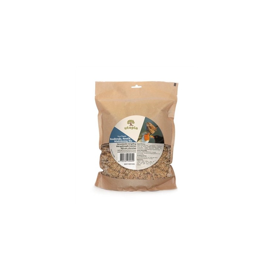 Utopia - Roodborst / Merel / Winterkoning Mix 1,5kg