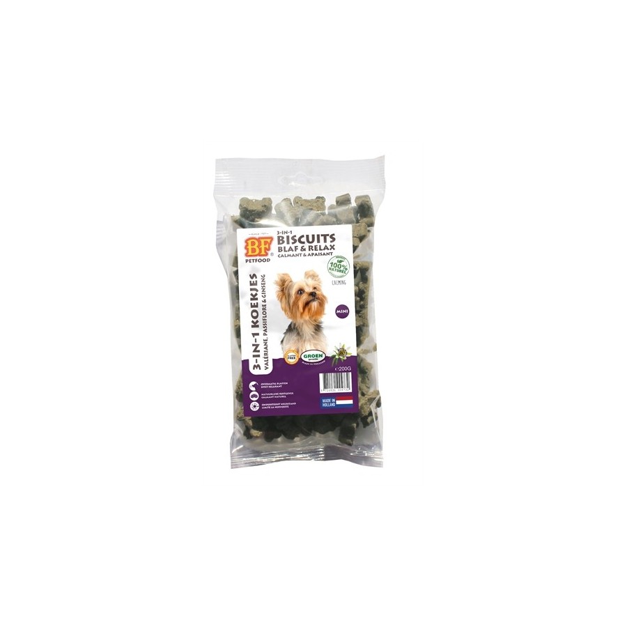 Bf Petfood - 3in1 Hondenkoekjes Blaf & Relax Mini, 200gr
