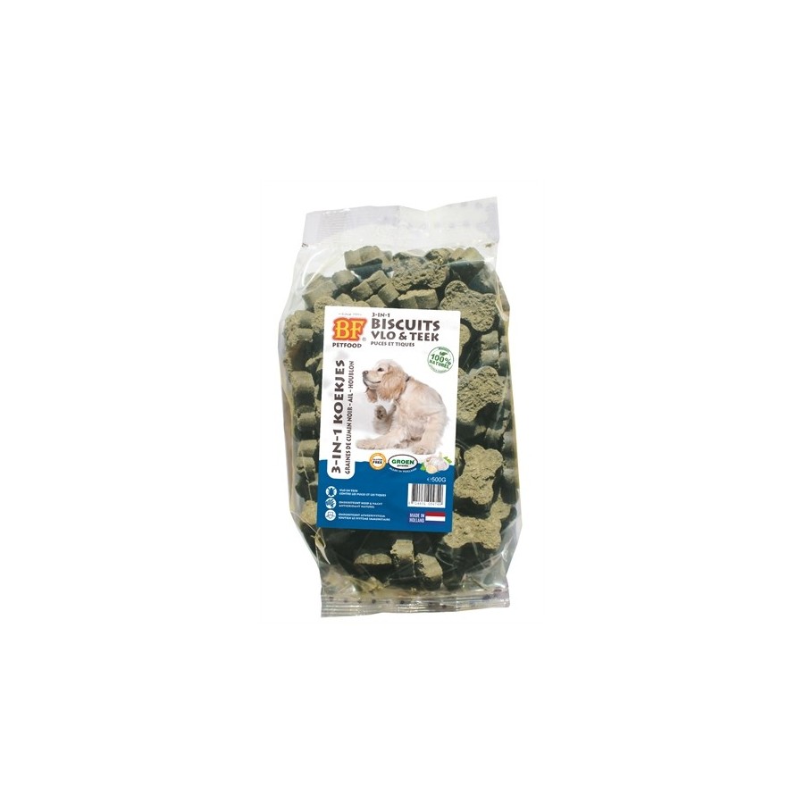 Bf Petfood 3 In 1 Hondenkoekjes Vlo & Teek 500 GR