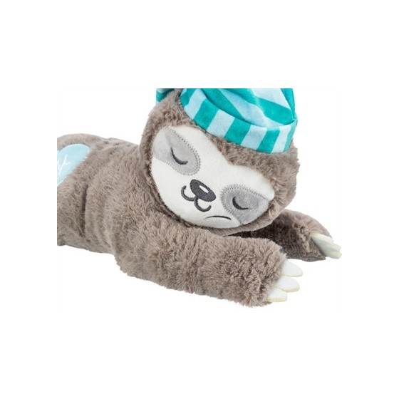 Trixie Pluche Luiaard Grijs Met Heartbeat Voor Puppy 34 CM