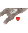 Trixie Pluche Luiaard Grijs Met Heartbeat Voor Puppy 34 CM