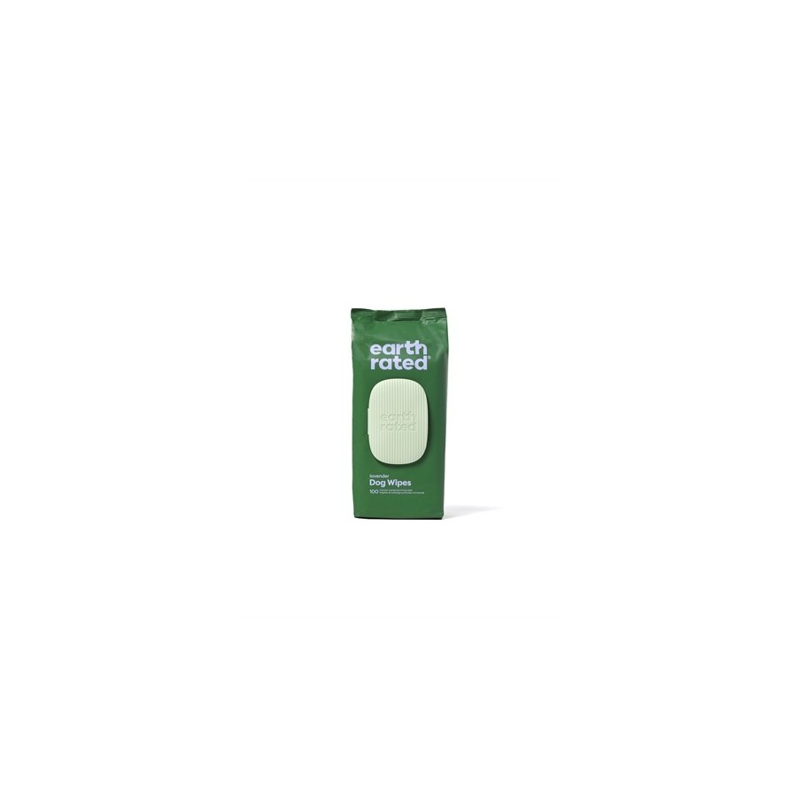 Earth Rated Dog Wipes Lavendel Composteerbaar 20,5X20,5 CM 100 ST