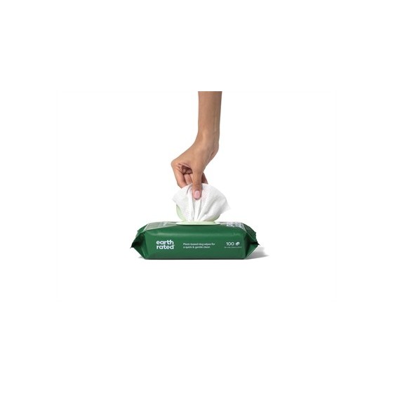 Earth Rated Dog Wipes Lavendel Composteerbaar 20,5X20,5 CM 100 ST