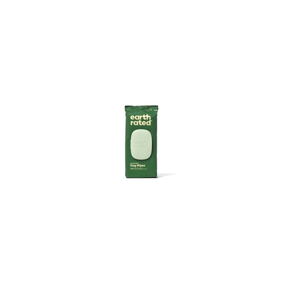 Earth Rated Dog Wipes Geurloos Composteerbaar 20,5X20,5 CM 100 ST