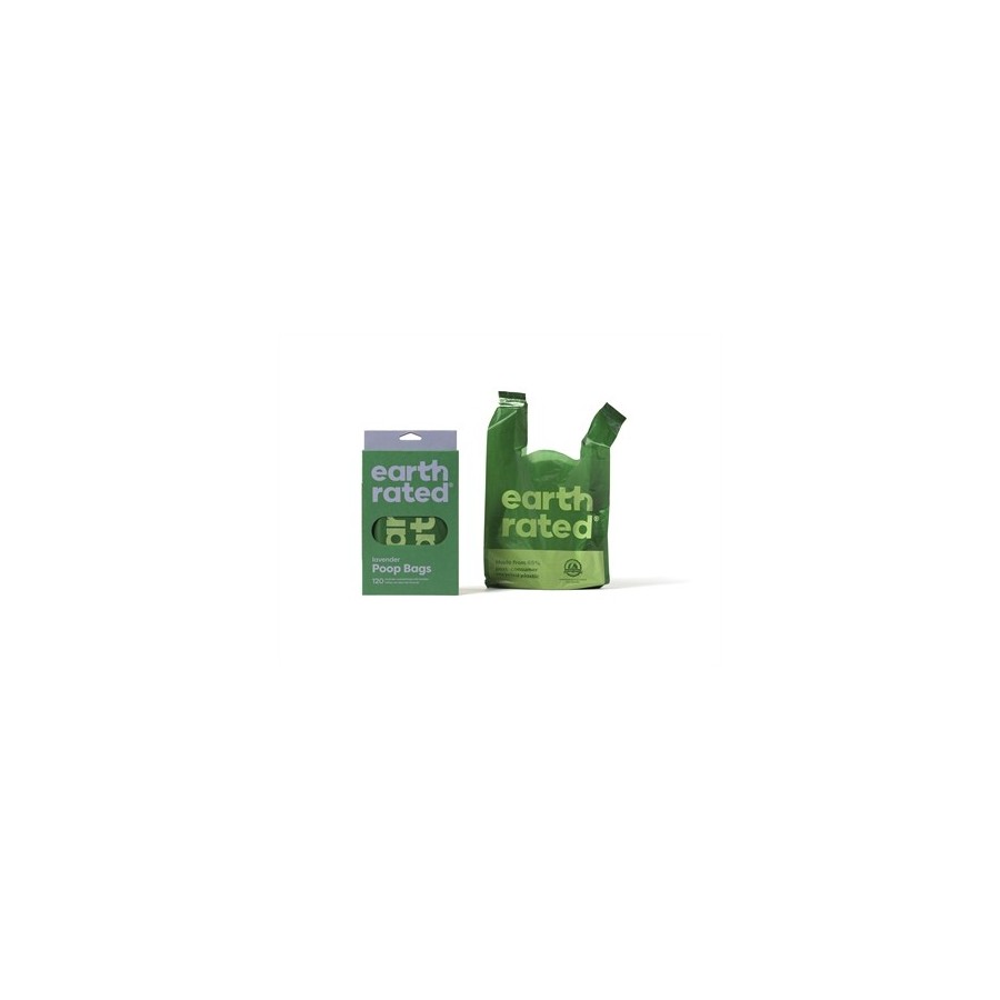 Earth Rated Poepzakjes Met Handvaten Lavendel Gerecycled 120 ST