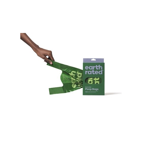 Earth Rated Poepzakjes Met Handvaten Lavendel Gerecycled 120 ST