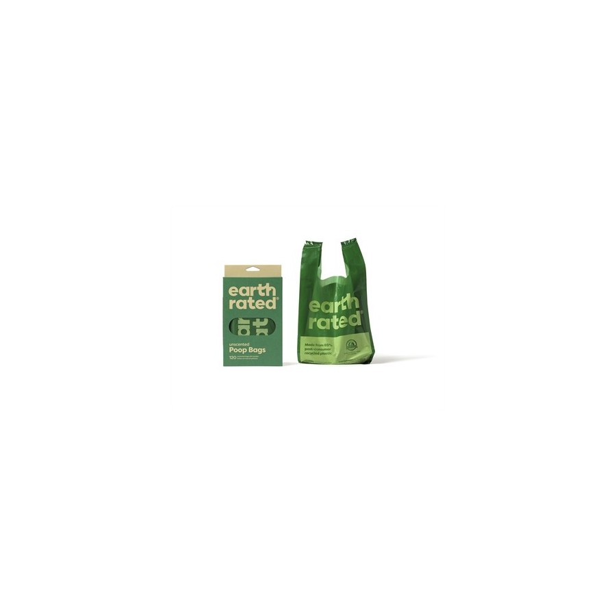 Earth Rated Poepzakjes Met Handvaten Geurloos Gerecycled 120 ST