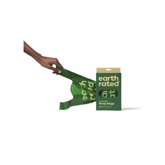 Earth Rated Poepzakjes Met Handvaten Geurloos Gerecycled 120 ST