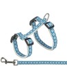 Trixie Kattentuig Met Riem Grijs / Blauw 27-45 CM/13 MM 120 CM