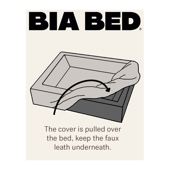 Bia Bed Skanor Hoes Hondenmand Beige BIA-2-50X60X12,5 CM