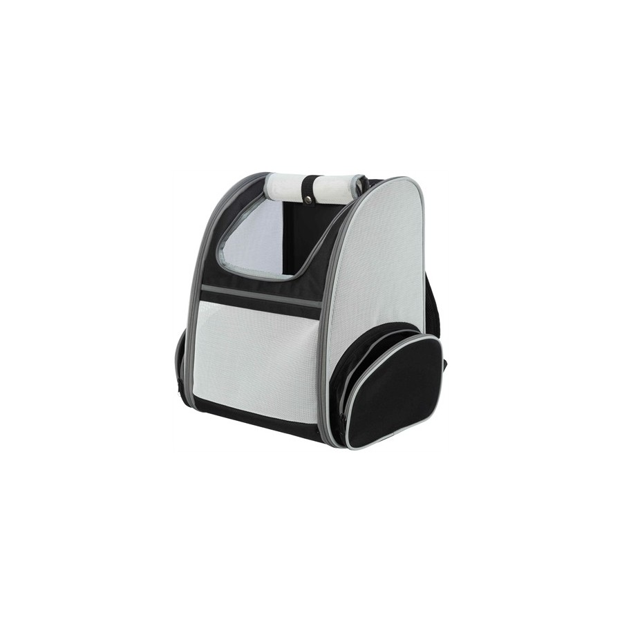 Trixie Hondentas Rugtas Chloe Lichtgrijs / Zwart 39X27X43 CM