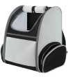 Trixie Hondentas Rugtas Chloe Lichtgrijs / Zwart 39X27X43 CM