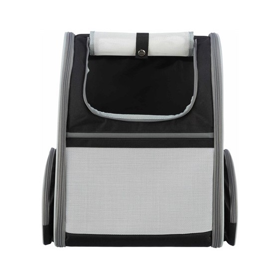 Trixie Hondentas Rugtas Chloe Lichtgrijs / Zwart 39X27X43 CM