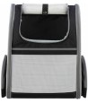 Trixie Hondentas Rugtas Chloe Lichtgrijs / Zwart 39X27X43 CM