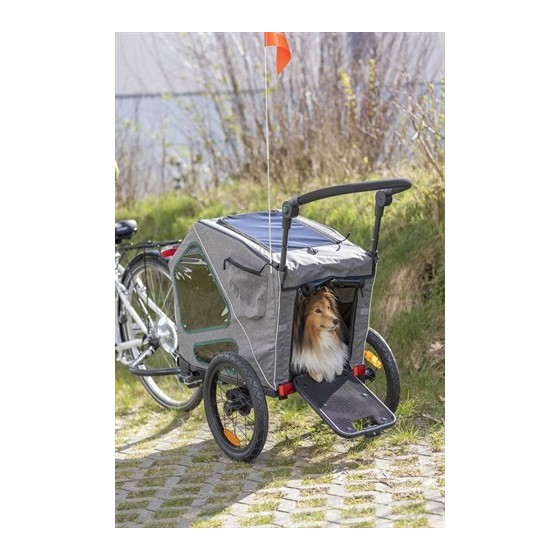Trixie - Fietskar Grijs / Salie, 71x85-138x95cm