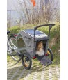 Trixie - Fietskar Grijs / Salie, 71x85-138x95cm