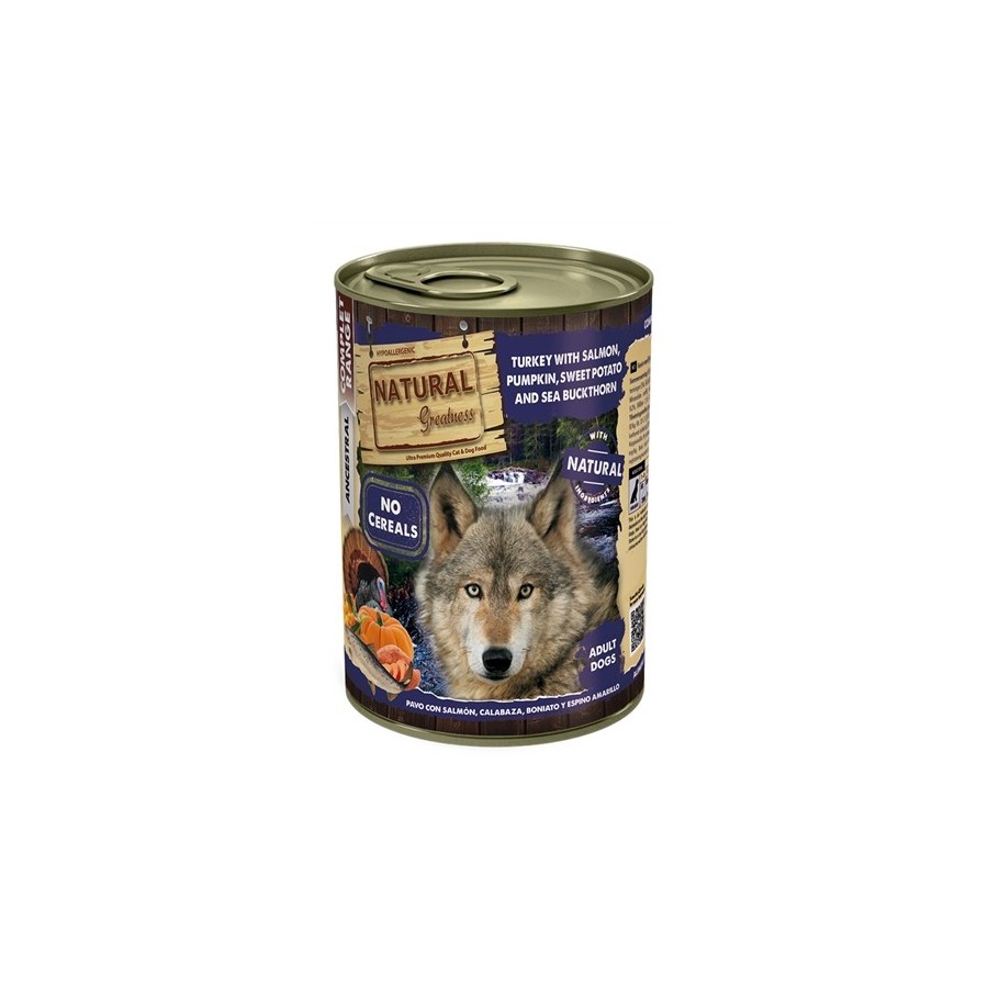Natural Greatness Turkey / Salmon / Pumpkin / Sweet Potato 400 GR