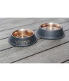 Trixie - Be Nordic Voer / Waterbak Rvs / Rubber Zwart / Brons, 19cm 450ml 4st