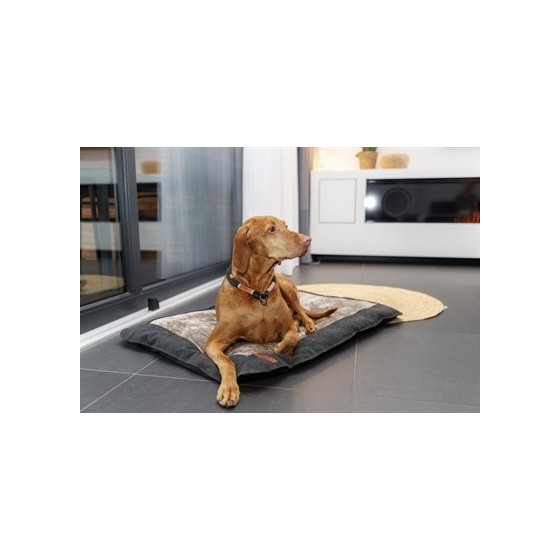 Trixie Be Nordic Hondenkussen Fohr Hoekig Zwart / Zand 90X70X4 CM