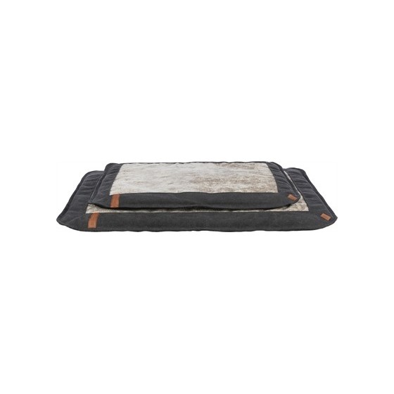 Trixie Be Nordic Hondenkussen Fohr Hoekig Zwart / Zand 90X70X4 CM