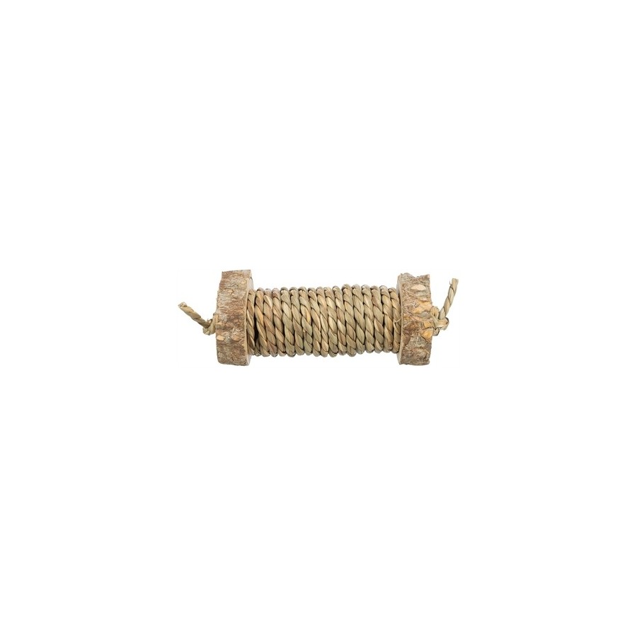 Trixie Speelrol Voor Knaagdieren Met Zeegras Van Hout 5X18 CM