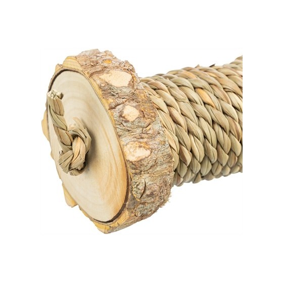 Trixie Speelrol Voor Knaagdieren Met Zeegras Van Hout 5X18 CM