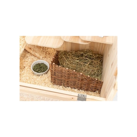 Trixie Hoekelement Voor Muizen En Hamsters Wilg 20X10X13CM