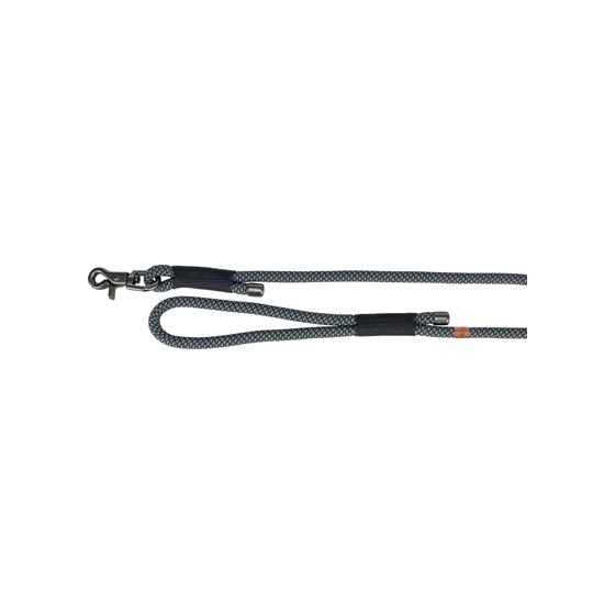 Trixie Soft Rope Hondenriem Zwart / Grijs 100X1 CM