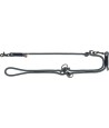 Trixie Soft Rope Hondenriem Verstelbaar Zwart / Grijs 200X1 CM