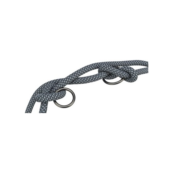 Trixie Soft Rope Hondenriem Verstelbaar Zwart / Grijs 200X1 CM