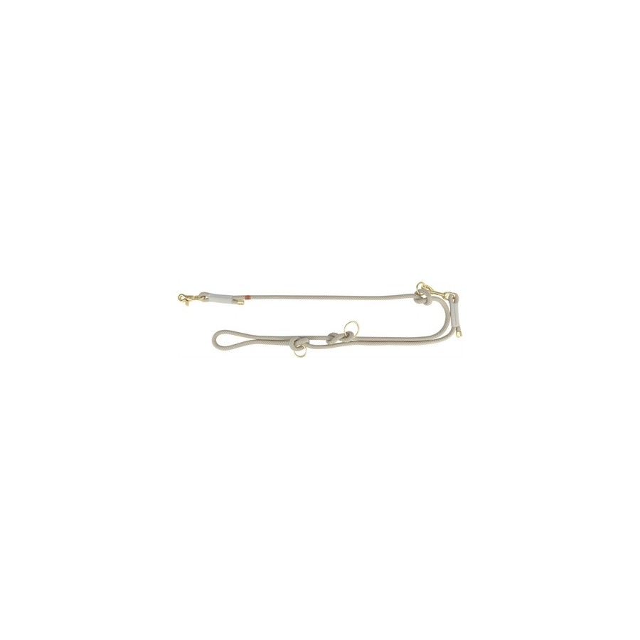 Trixie Soft Rope Hondenriem Verstelbaar Grijs / Lichtgrijs 200X1 CM