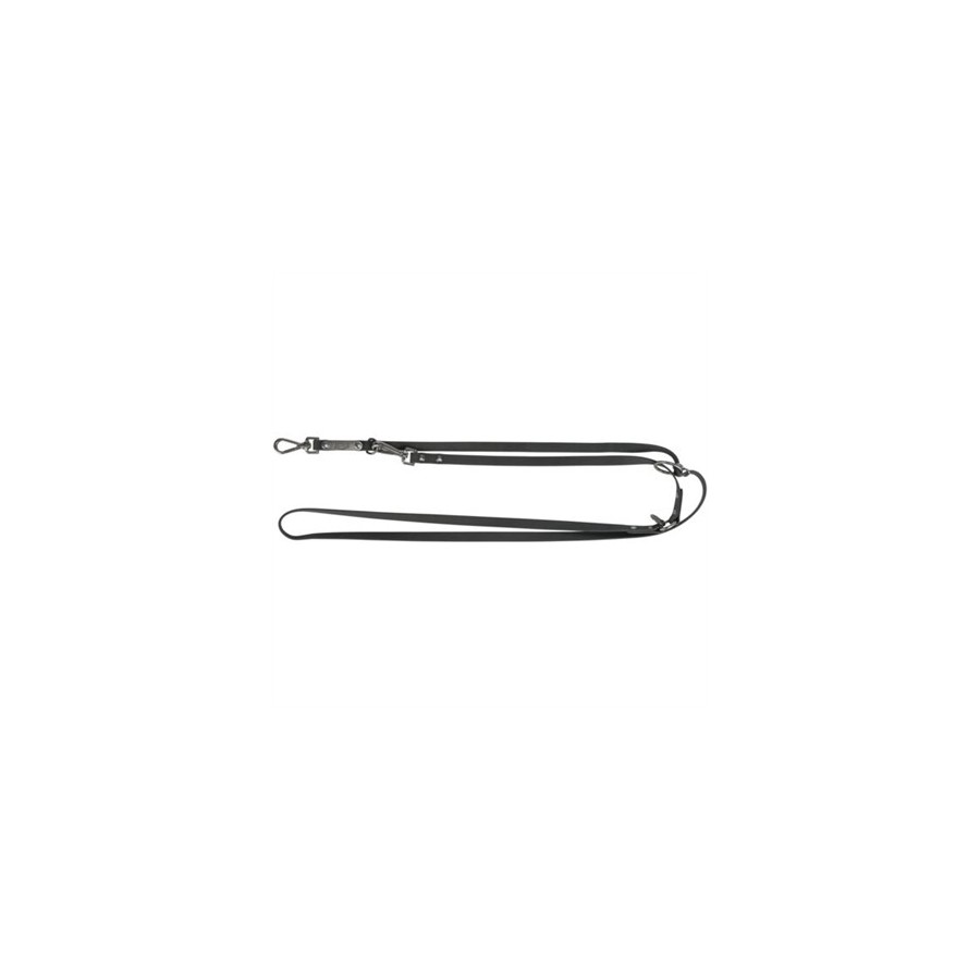 Trixie - Citystyle Hondenriem Verstelbaar Pvc Zwart, 200x1,3cm