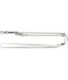 Trixie - Citystyle Hondenriem Verstelbaar Pvc Lichtgrijs, 200x1,3cm
