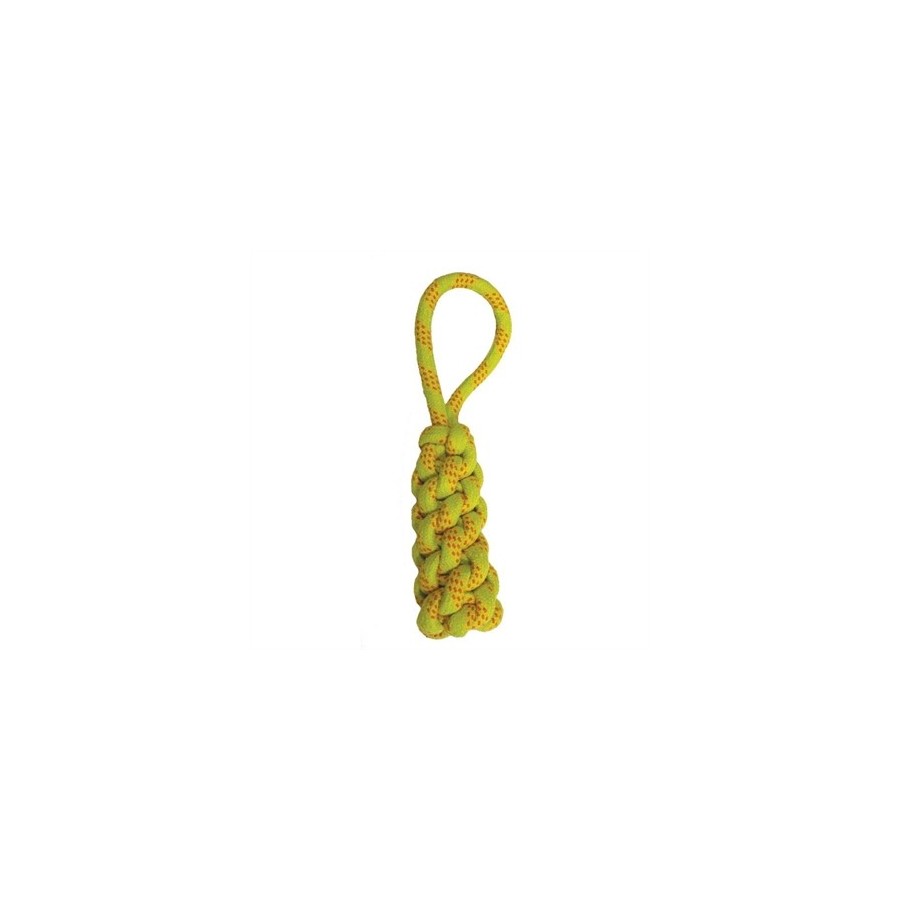 Happy Pet Twisted Tugger Flostouw Geel / Oranje 32X8X8 CM