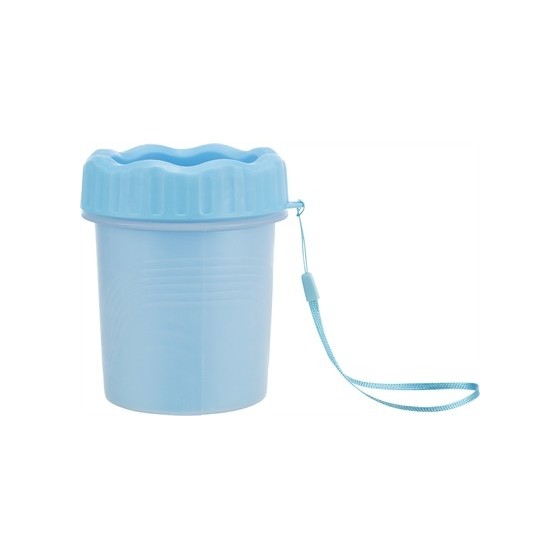 Trixie Pootreiniger Voor De Hond Silicone / Pp Blauw SMALL 11 CM