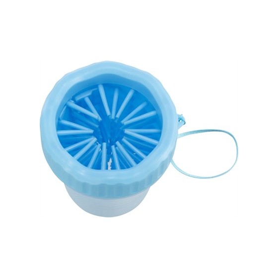 Trixie Pootreiniger Voor De Hond Silicone / Pp Blauw SMALL 11 CM