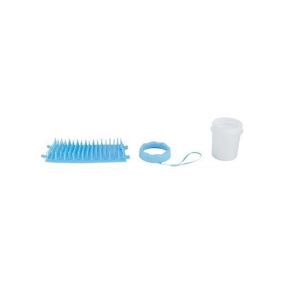Trixie Pootreiniger Voor De Hond Silicone / Pp Blauw SMALL 11 CM