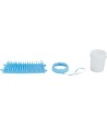 Trixie Pootreiniger Voor De Hond Silicone / Pp Blauw SMALL 11 CM