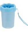 Trixie - Pootreiniger Voor De Hond Silicone / Pp Blauw M/L, 15cm