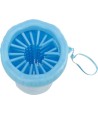 Trixie - Pootreiniger Voor De Hond Silicone / Pp Blauw M/L, 15cm