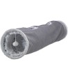 Trixie Katten Speeltunnel Harvey Velours / Pluche Grijs 27X116 CM