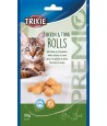 Trixie Premio Kip & Tonijn Rolletjes Voor Katten Glutenvrij 50 GR