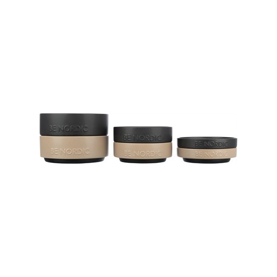 Trixie Be Nordic Voerbak Kat Keramiek / Rubber Zwart 16 CM