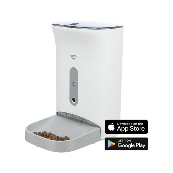 Trixie Voederautomaat Smart 2.0 Wit / Grijs 4,5 LTR 24X19X38 CM