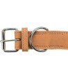 Trixie - Rustic Vetleer Halsband Hond Heartbeat Bruin, 34-40x3cm