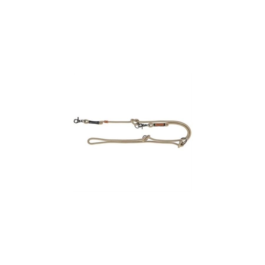 Trixie Be Nordic Hondenriem Verstelbaar Zand / Zwart 200X0,8 CM
