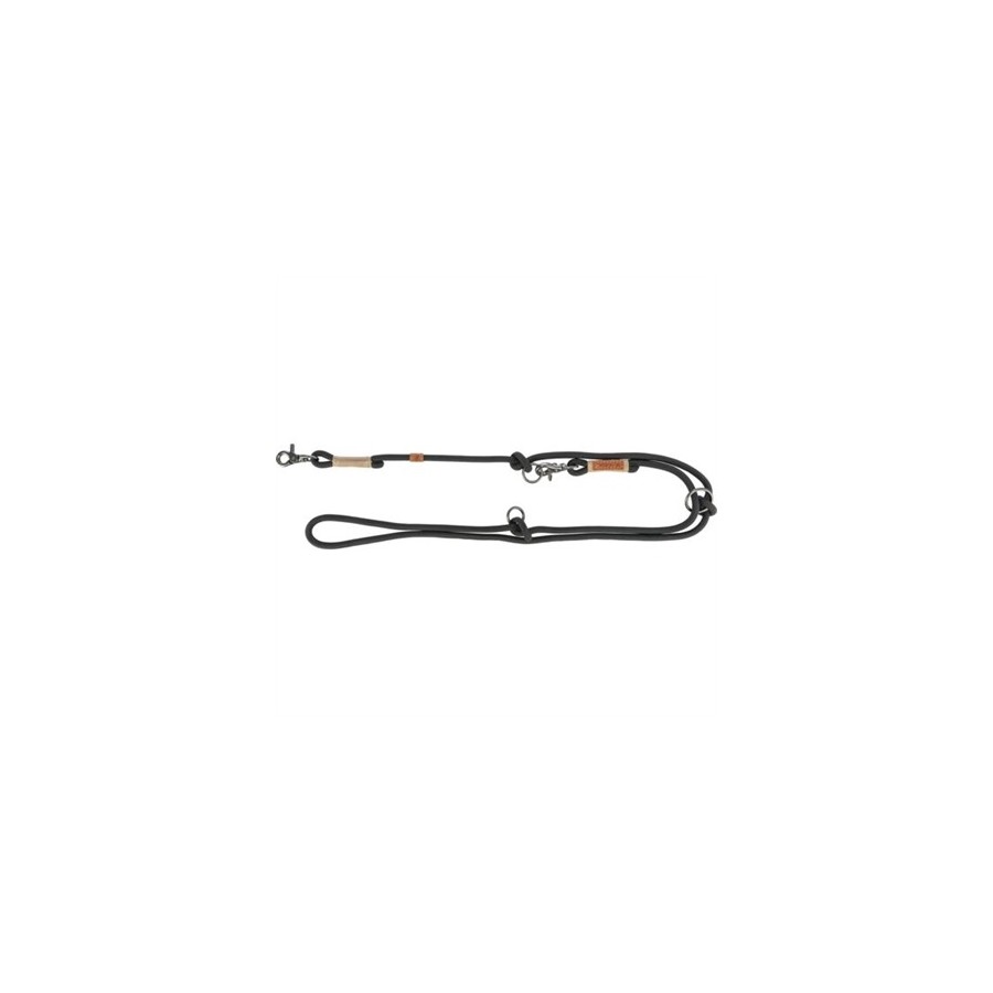 Trixie Be Nordic Hondenriem Verstelbaar Zwart / Zand 200X0,8 CM