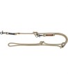 Trixie Be Nordic Hondenriem Verstelbaar Zand / Zwart 200X1,3 CM
