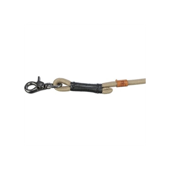 Trixie Be Nordic Hondenriem Verstelbaar Zand / Zwart 200X1,3 CM
