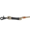 Trixie Be Nordic Hondenriem Verstelbaar Zand / Zwart 200X1,3 CM